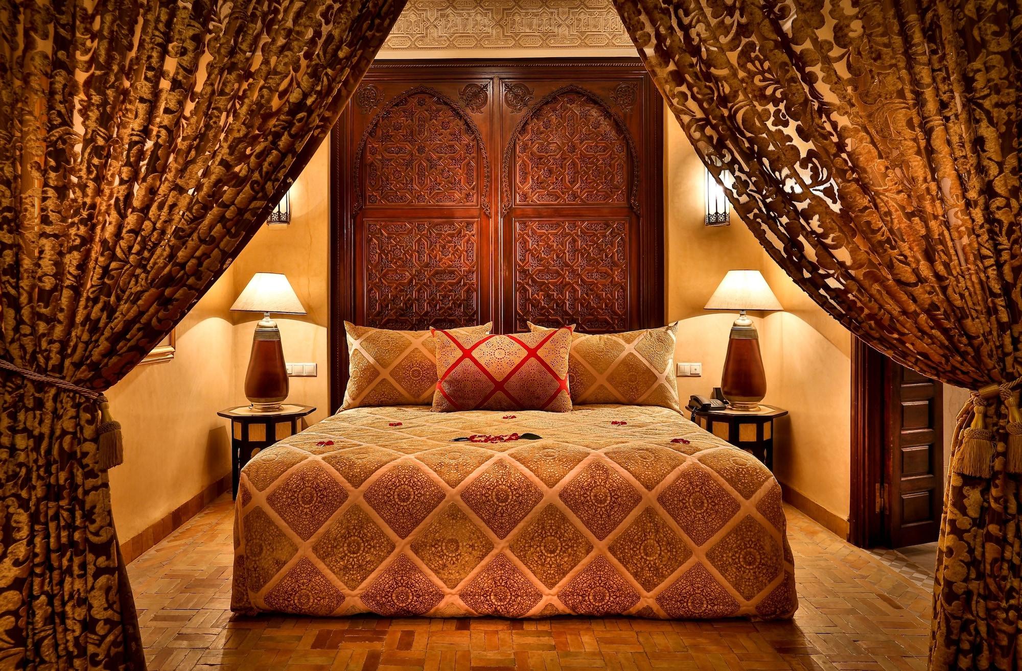 Riad Kniza Marrákes Kültér fotó A bedroom at the hotel